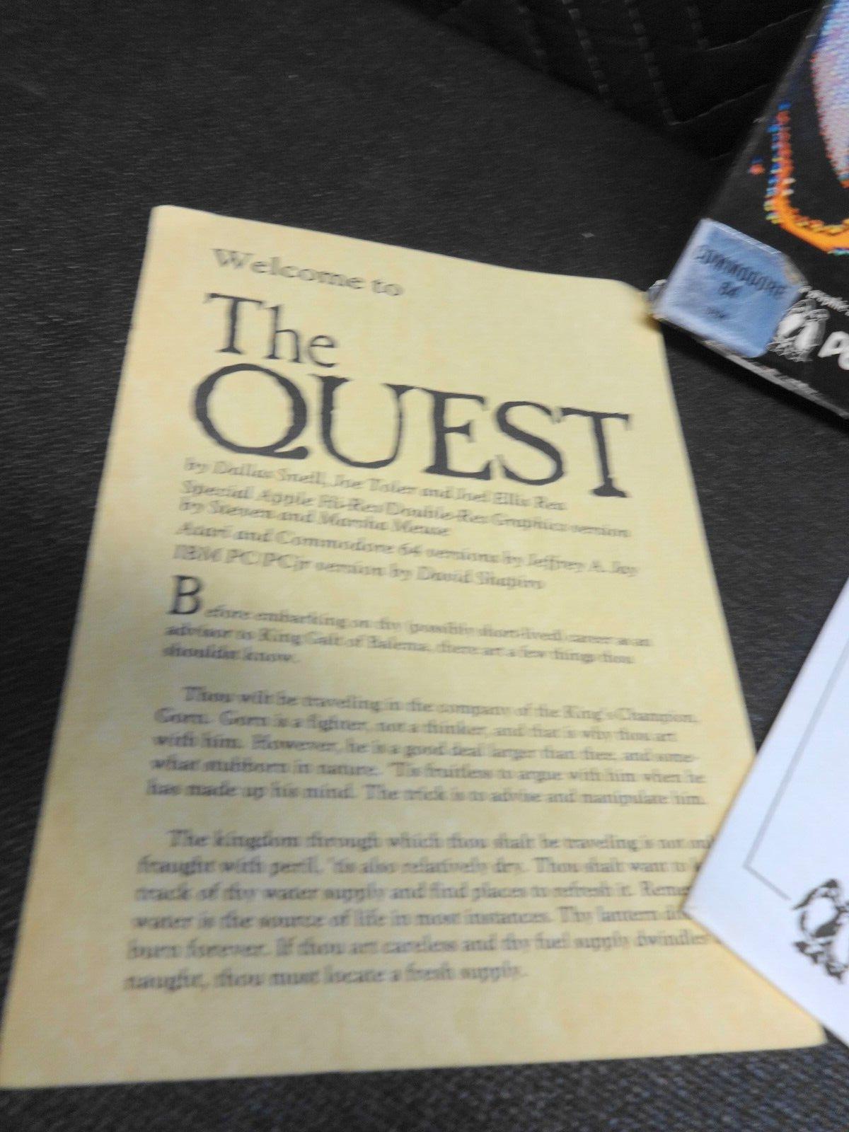 THE QUEST FOR COMMODORE 64 128 GAME BY PENGUIN SOFTWARE