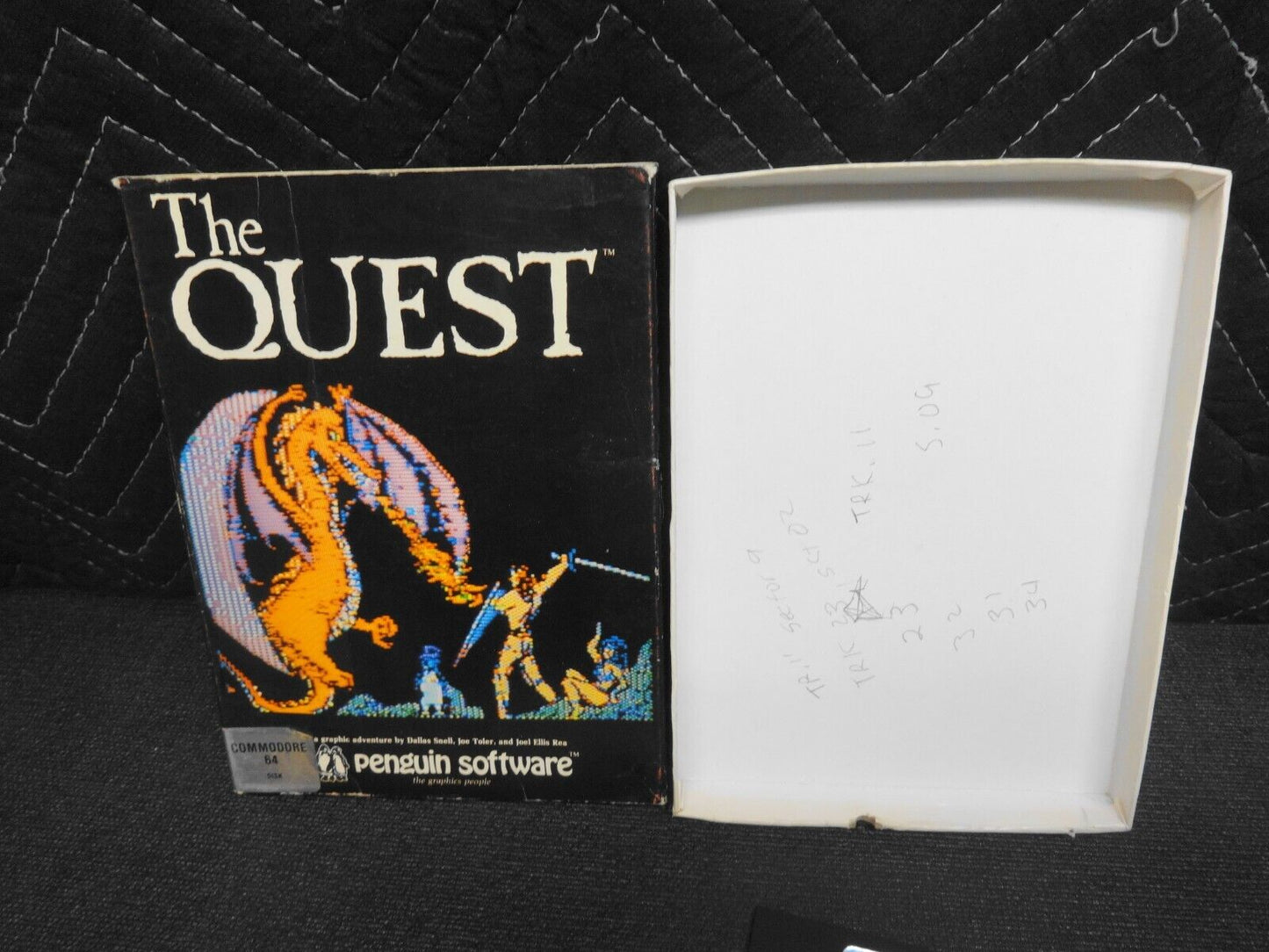 THE QUEST FOR COMMODORE 64 128 GAME BY PENGUIN SOFTWARE