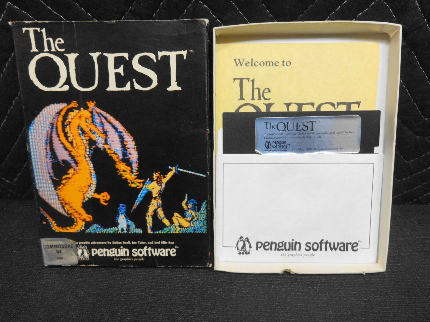 THE QUEST FOR COMMODORE 64 128 GAME BY PENGUIN SOFTWARE