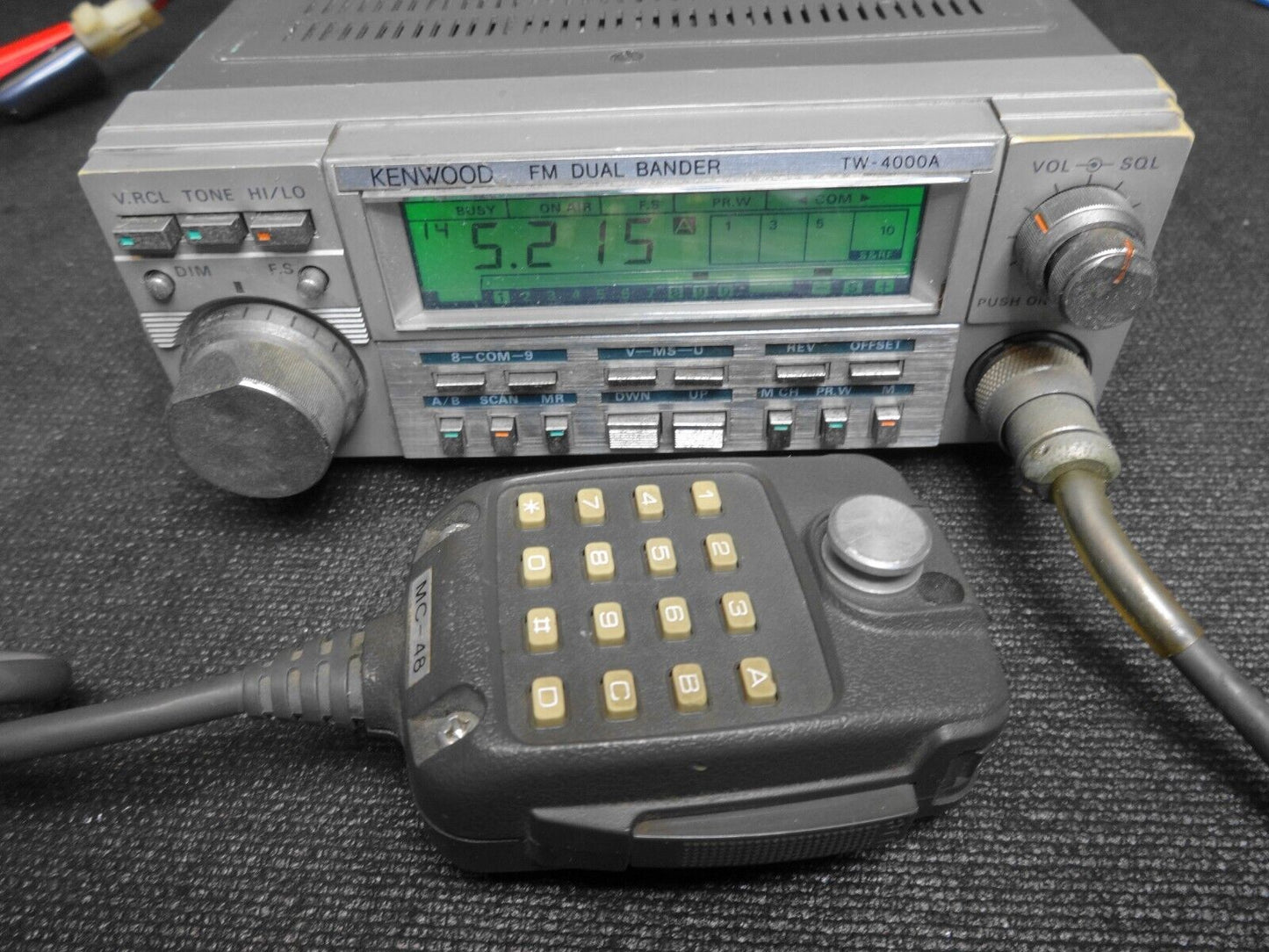 KENWOOD TW-4000A DUAL-BANDER w/ MC-48 MIC - TRANSCEIVER