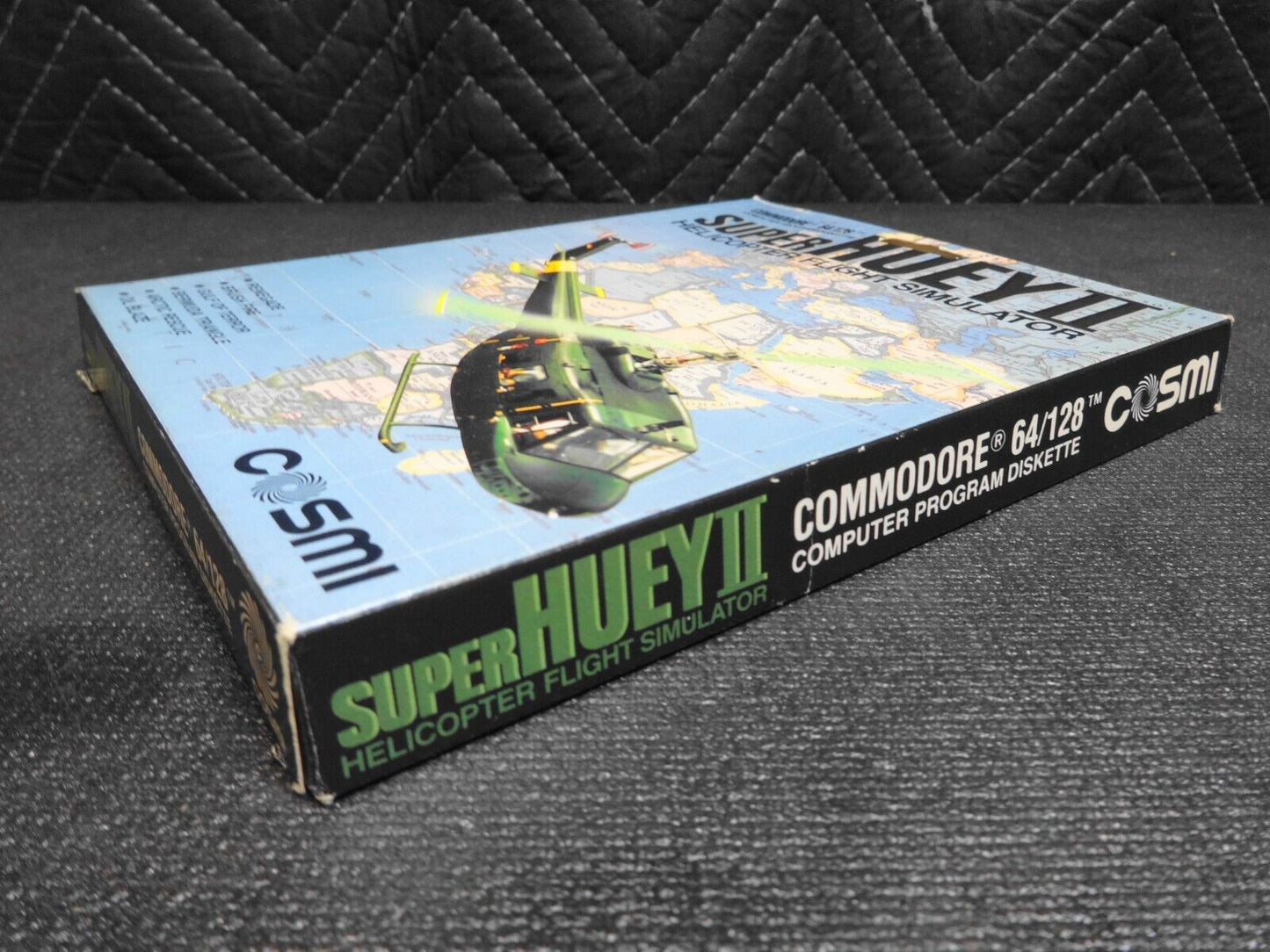 Super Huey II Commodore 64 C64 Computer Video Game - Box, Manual, Floppy Disk