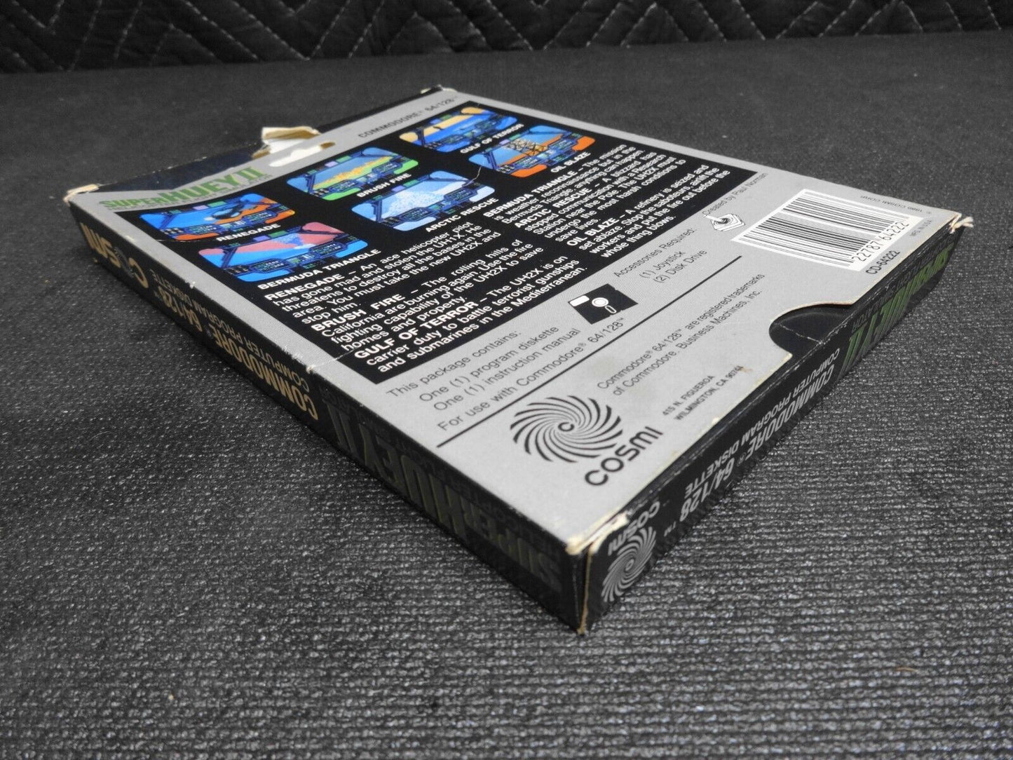 Super Huey II Commodore 64 C64 Computer Video Game - Box, Manual, Floppy Disk