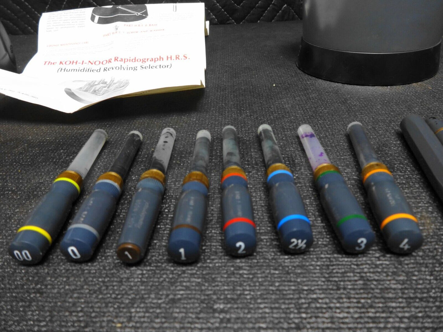 Vintage Koh-I-Noor Rapidograph Technical Pen Set w/ Pamphlet - 1978