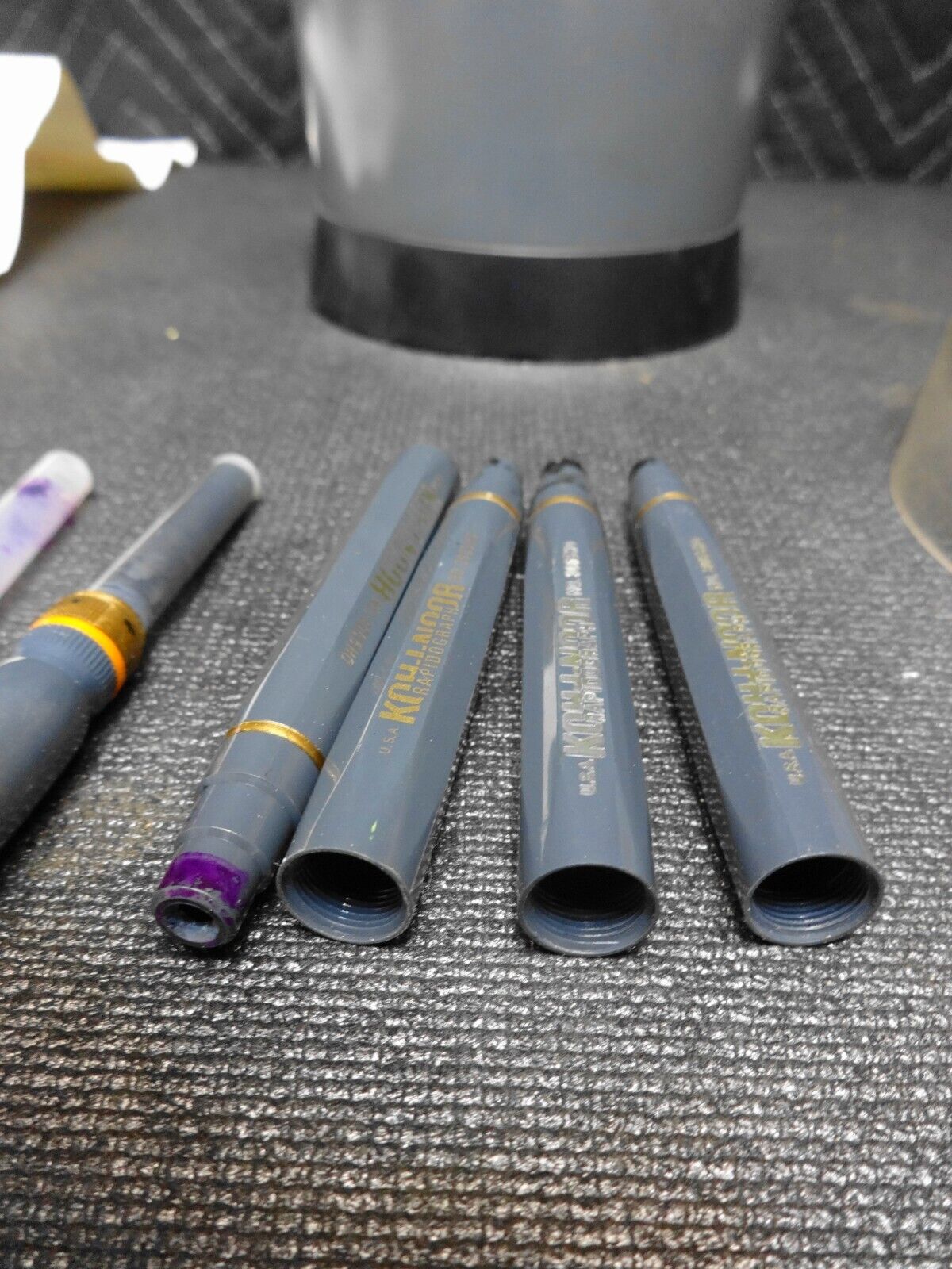 Vintage Koh-I-Noor Rapidograph Technical Pen Set w/ Pamphlet - 1978