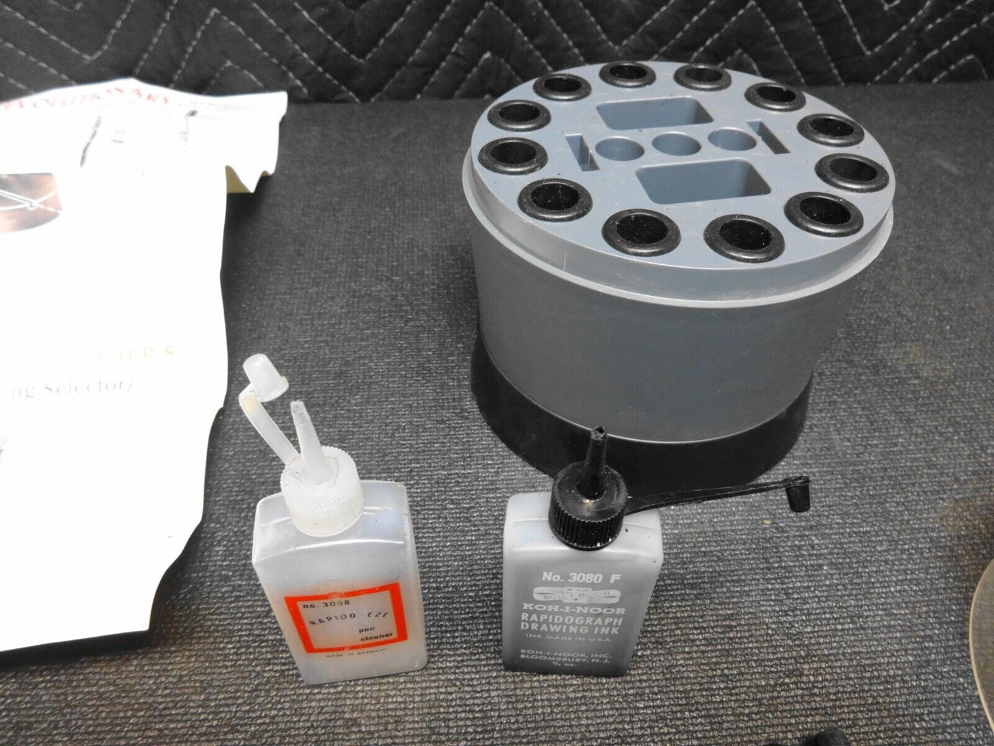 Vintage Koh-I-Noor Rapidograph Technical Pen Set w/ Pamphlet - 1978