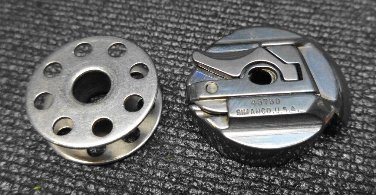 ORIGINAL SINGER SIMANCO 45750 BOBBIN CASE FOR FEATHERWEIGHT - #1