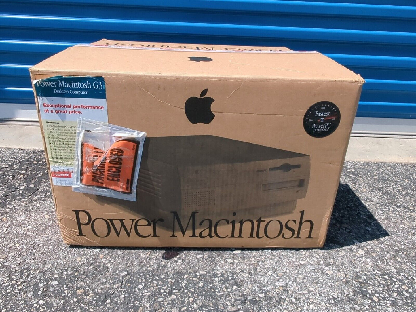 Apple PowerMacintosh G3 Original Box (box W/ Foam Inserts only) - vintage