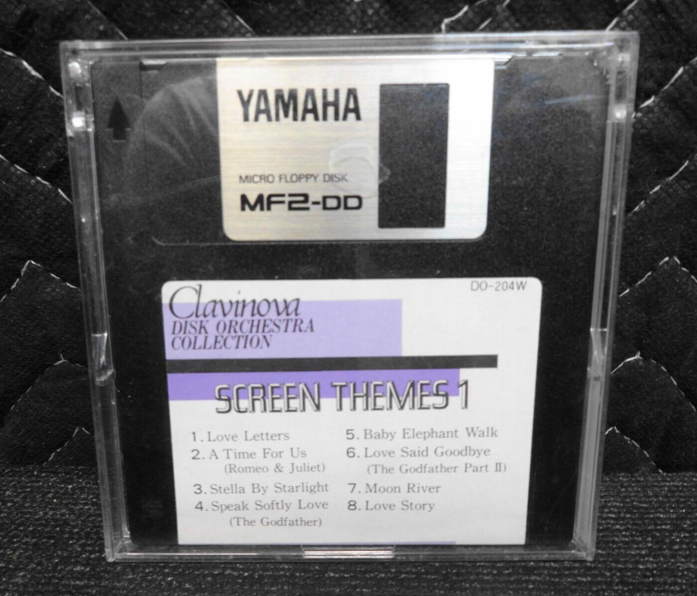 Screen Themes 1 - Yamaha Clavinova Disk Orchestra D0-204W on 3.5" Floppy