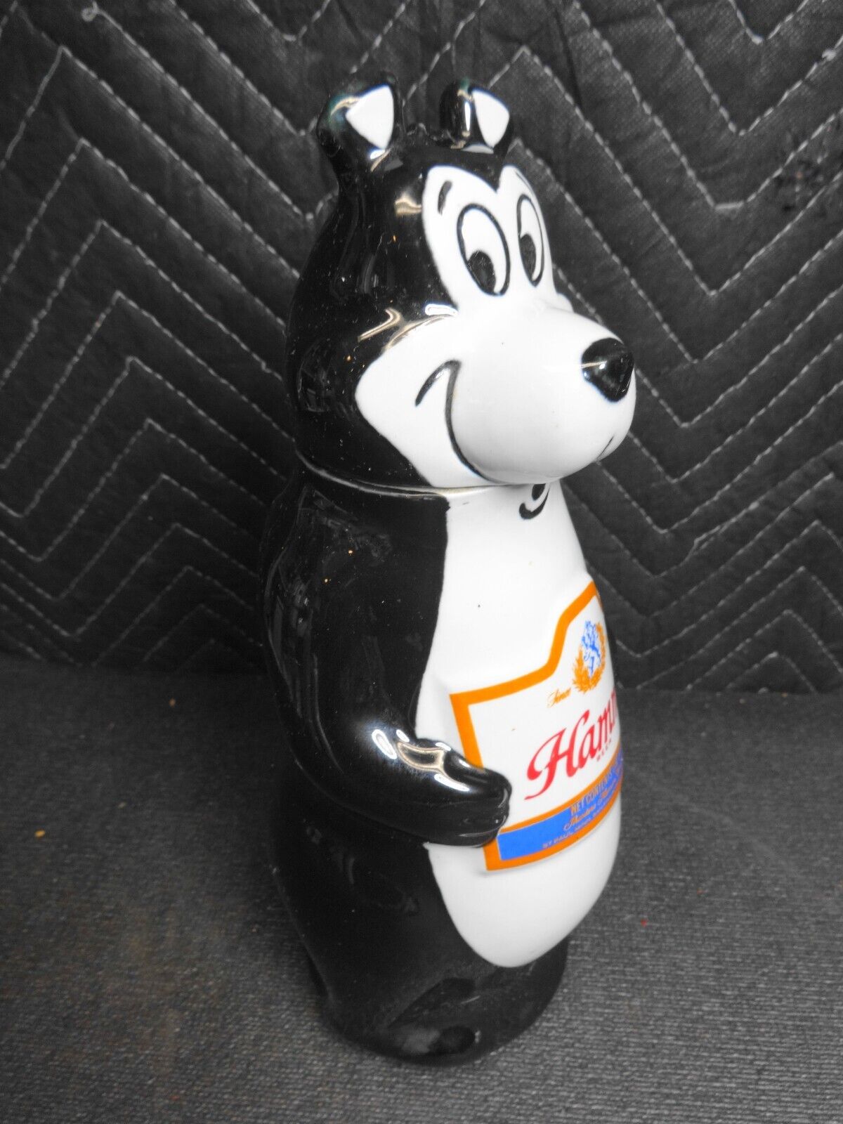 VINTAGE 1972 HAMMS BEER DECANTER GROWLER BEAR MADE IN BRAZIL BY CERAMARTE BWG