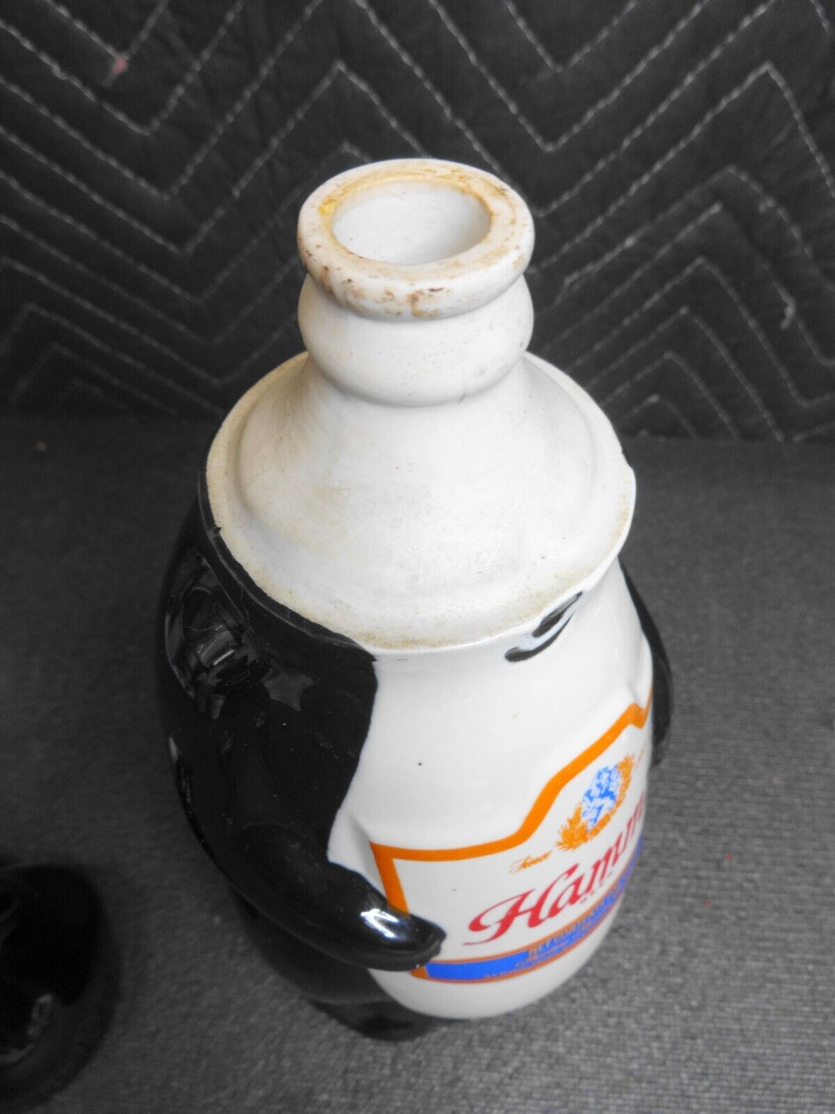 VINTAGE 1972 HAMMS BEER DECANTER GROWLER BEAR MADE IN BRAZIL BY CERAMARTE BWG
