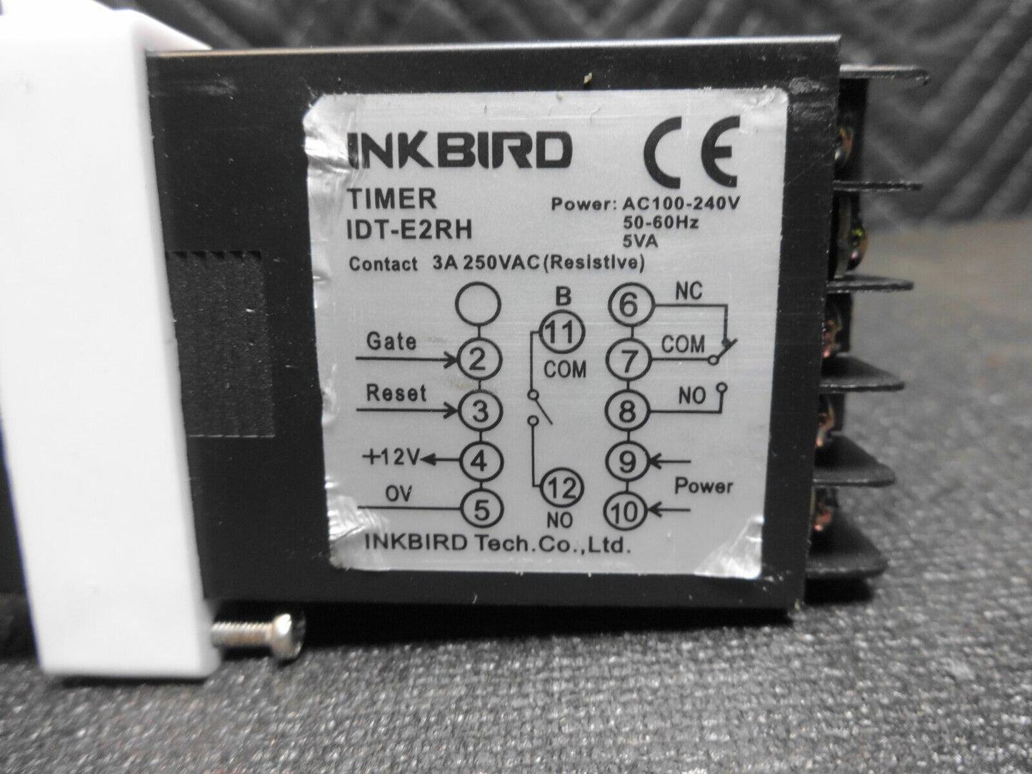 Inkbird IDT-E2RH AC 110-240V Digital Twin Timer Relay Switch Time Delay CE/ROHS