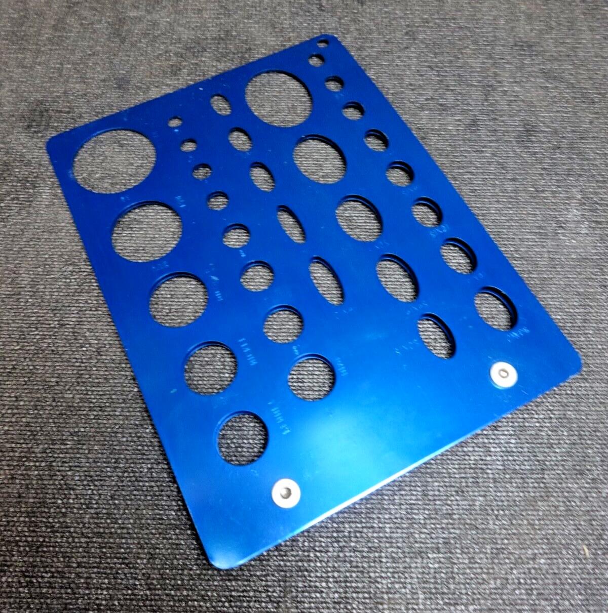 Gem-Temp J325 Ultra Violet Products Inc Lapidary circle & oval Aluminum template