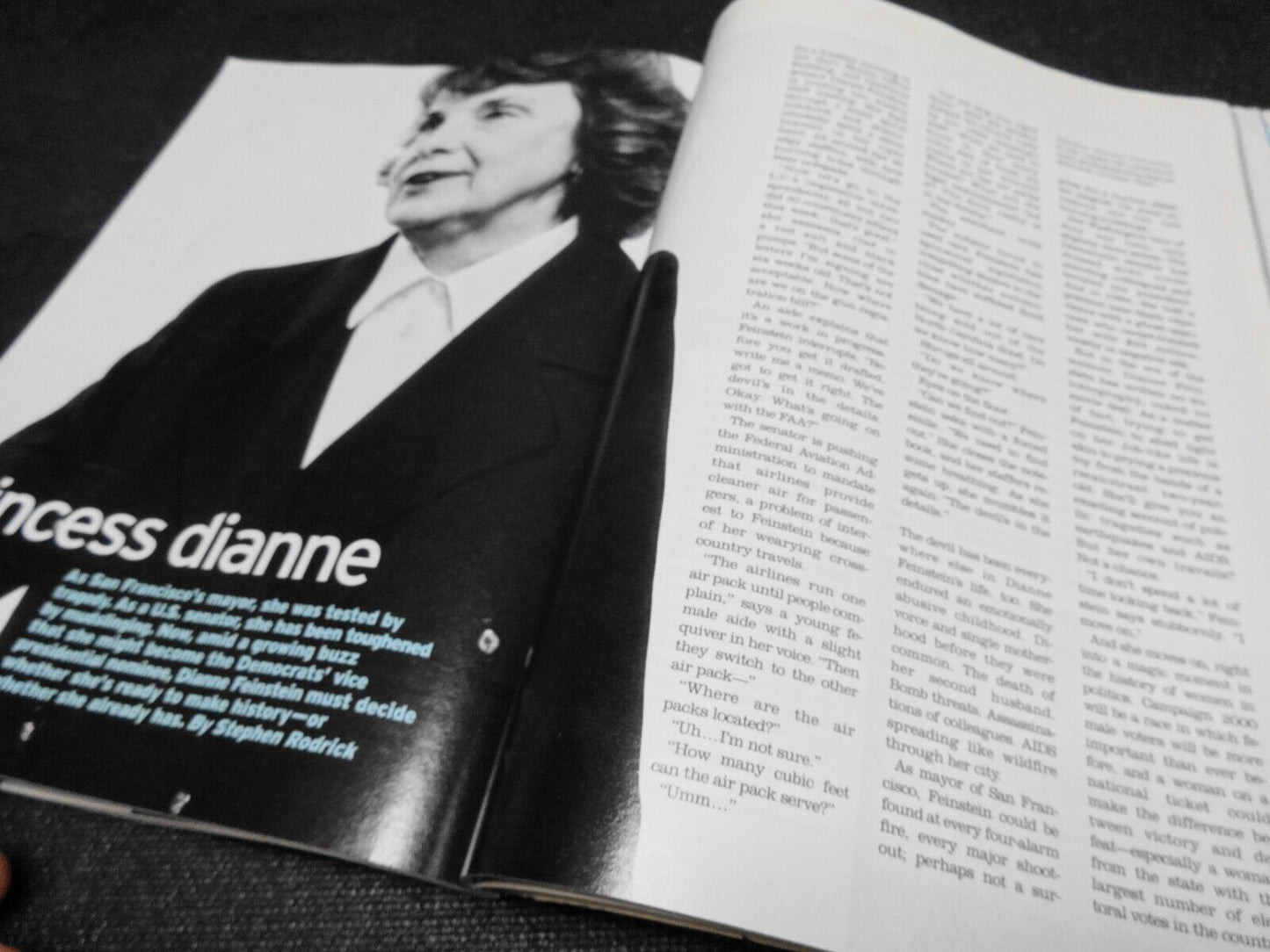 George Magazine December January 2000 Denzel Washington Cybill Shepherd Al Gore