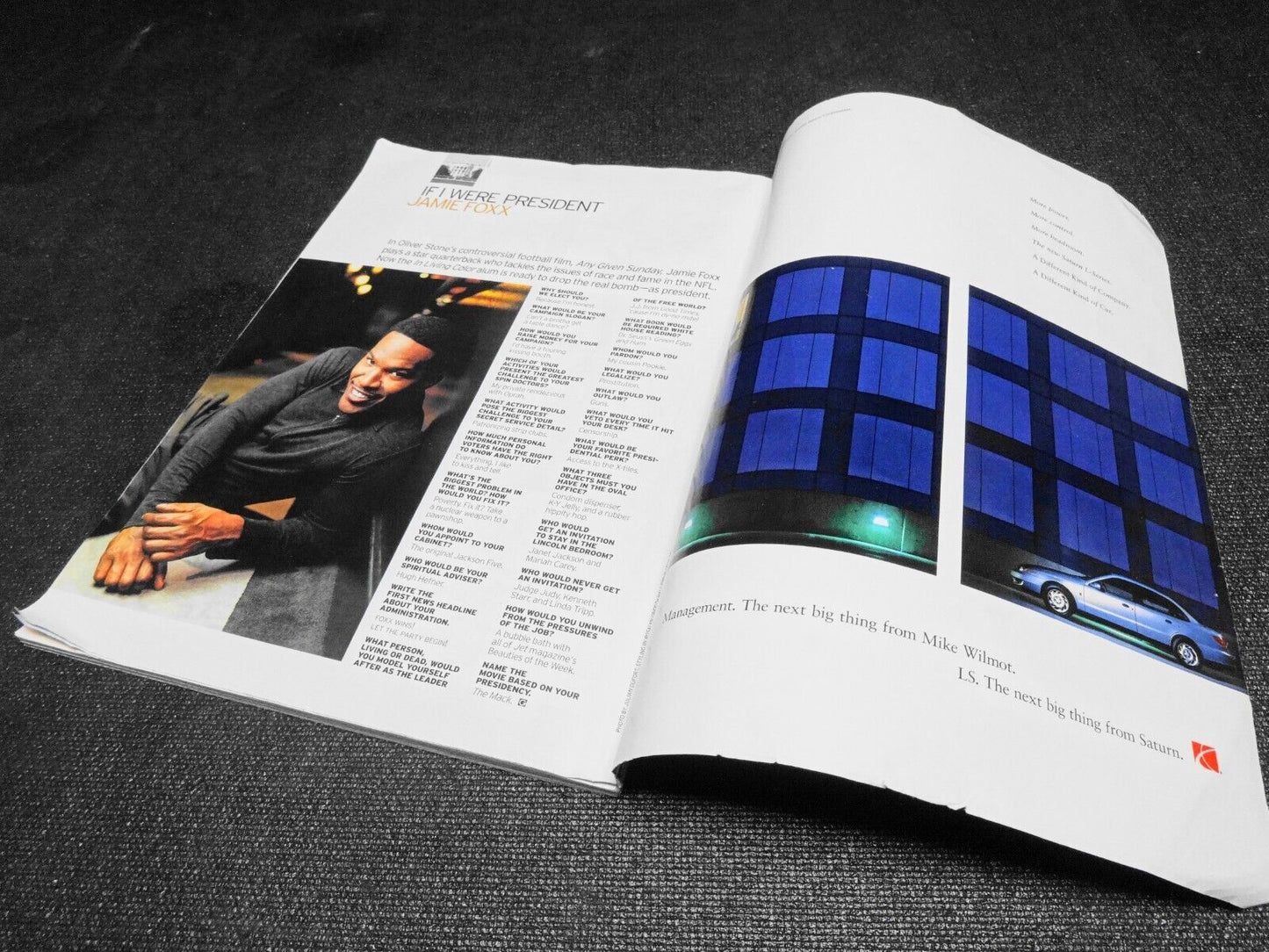 George Magazine December January 2000 Denzel Washington Cybill Shepherd Al Gore