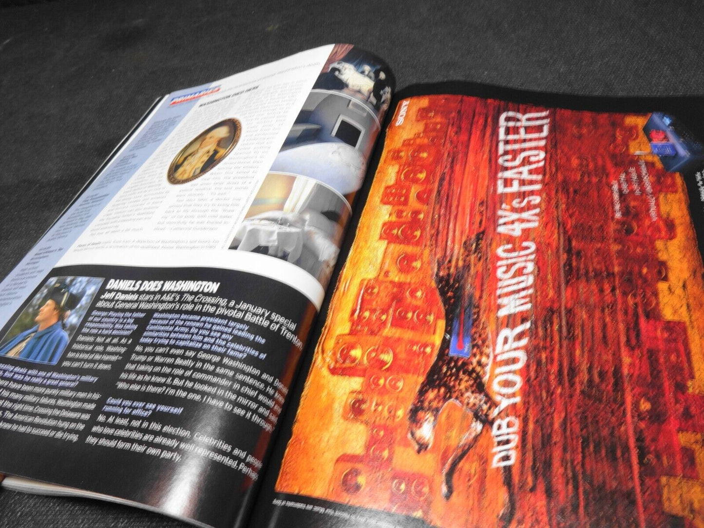 George Magazine December January 2000 Denzel Washington Cybill Shepherd Al Gore