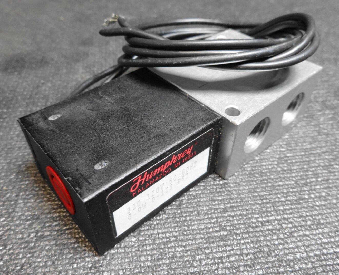 8.0W 0-125 PSI 320 120V AC HUMPHREY VALVE