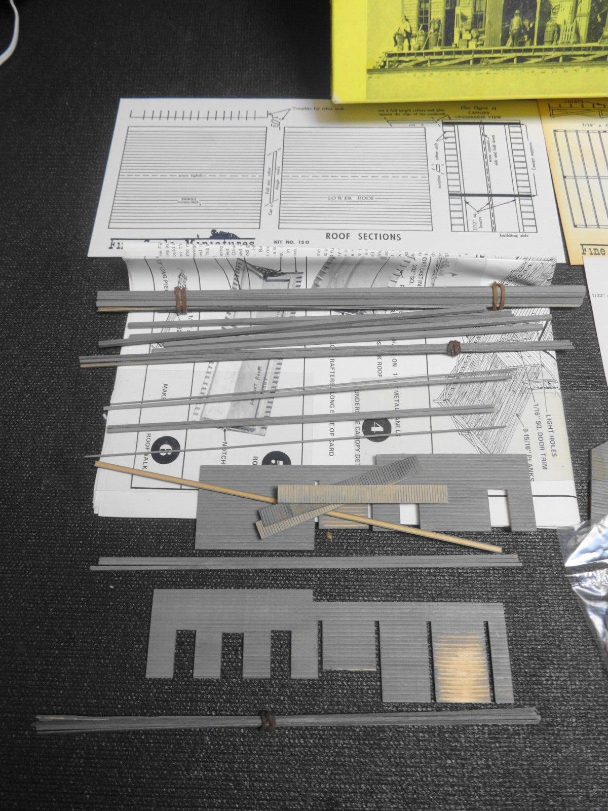 HO Scale Fine Scale Miniatures Old Time Freight House Kit No. 150 Model Railroad