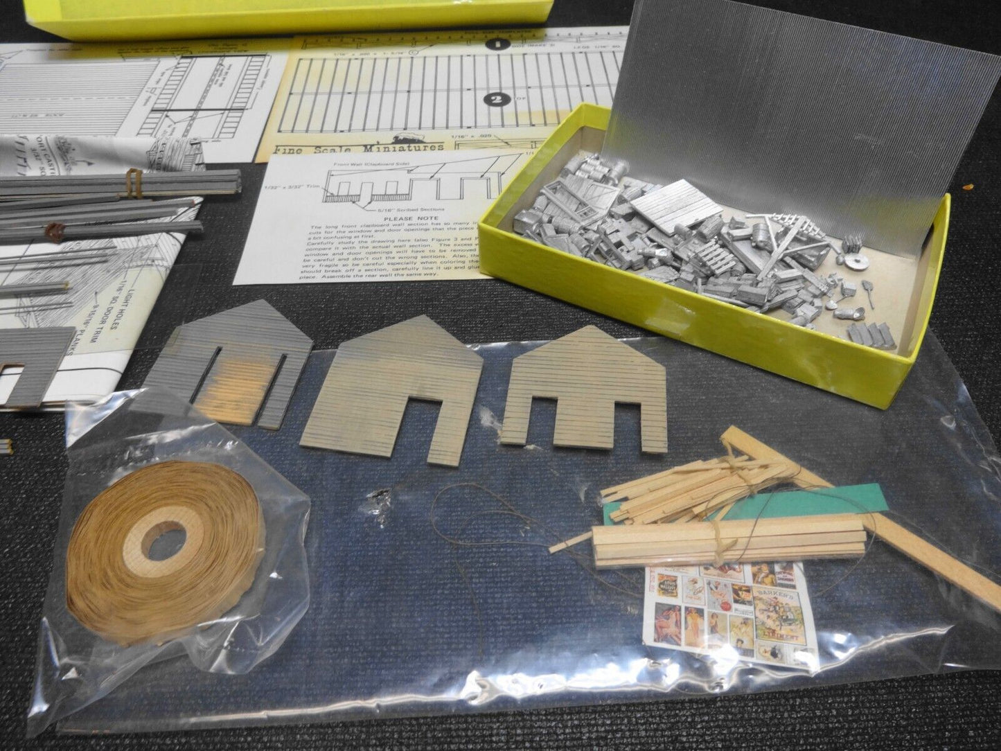 HO Scale Fine Scale Miniatures Old Time Freight House Kit No. 150 Model Railroad