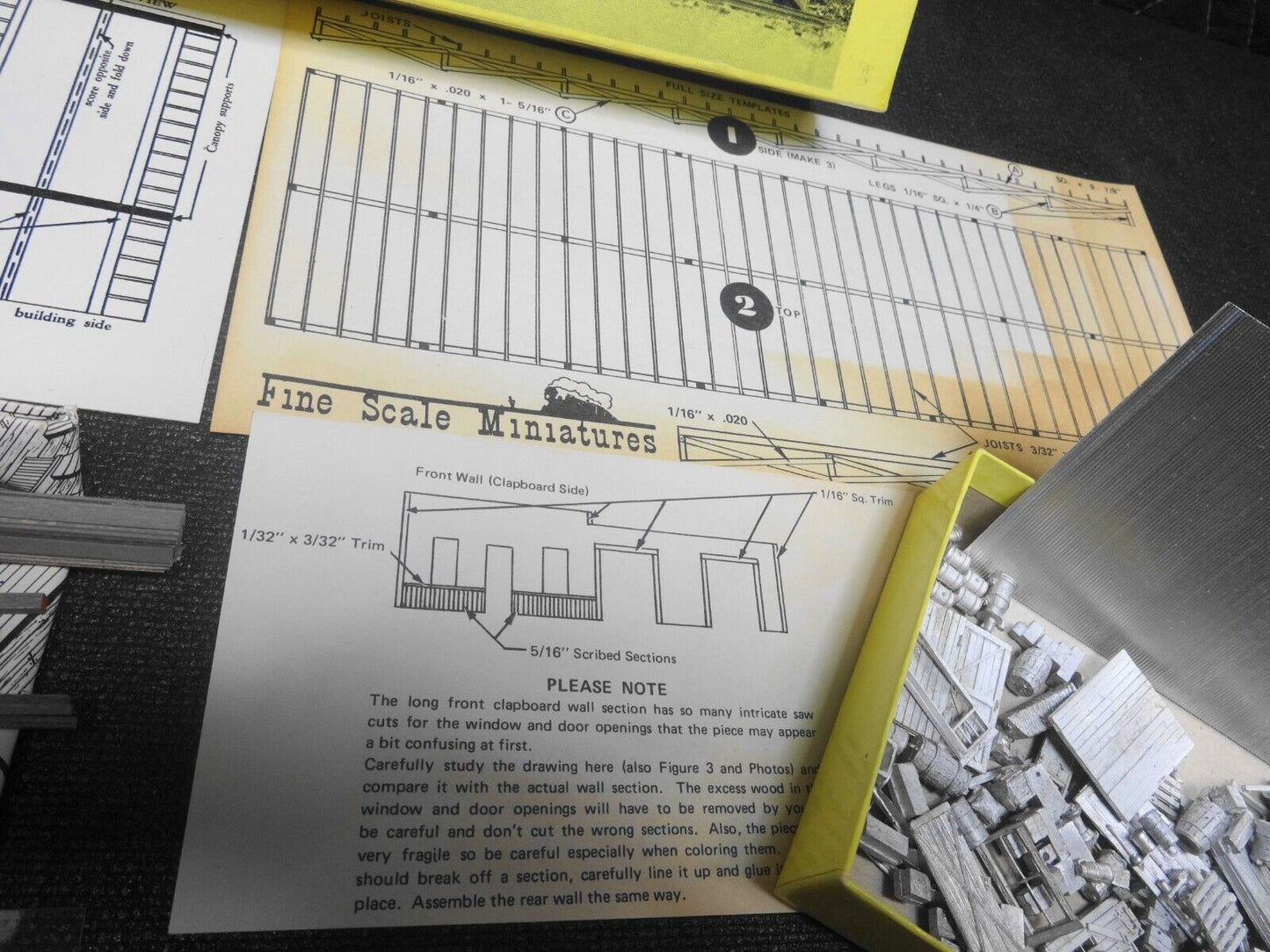 HO Scale Fine Scale Miniatures Old Time Freight House Kit No. 150 Model Railroad