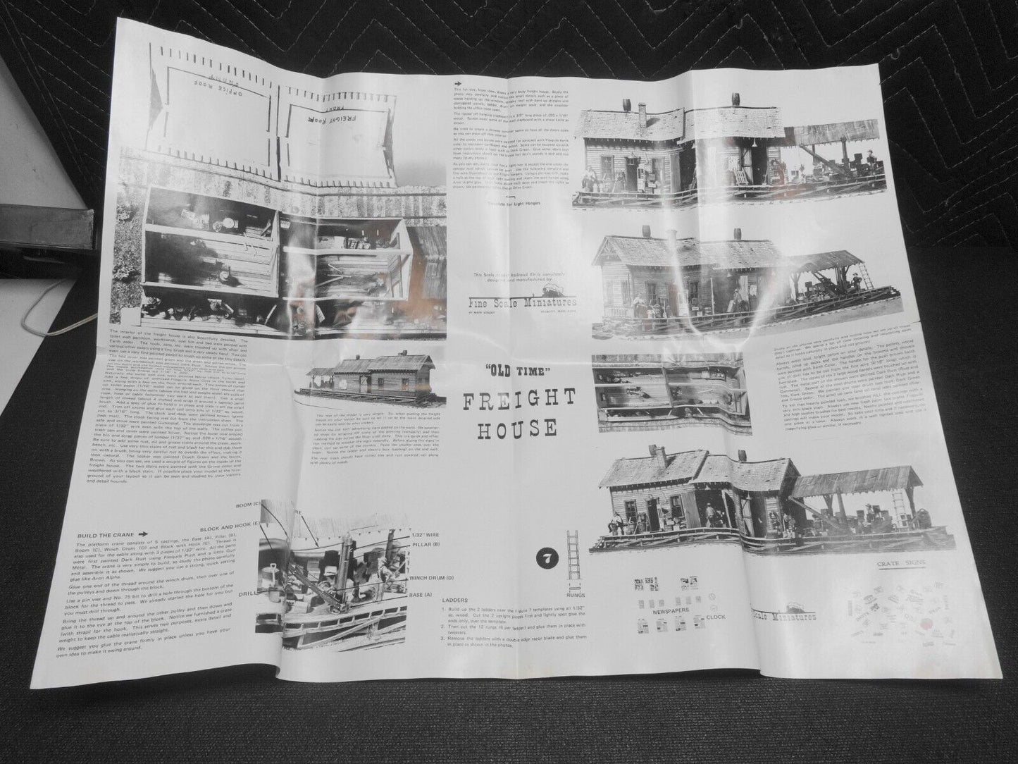 HO Scale Fine Scale Miniatures Old Time Freight House Kit No. 150 Model Railroad