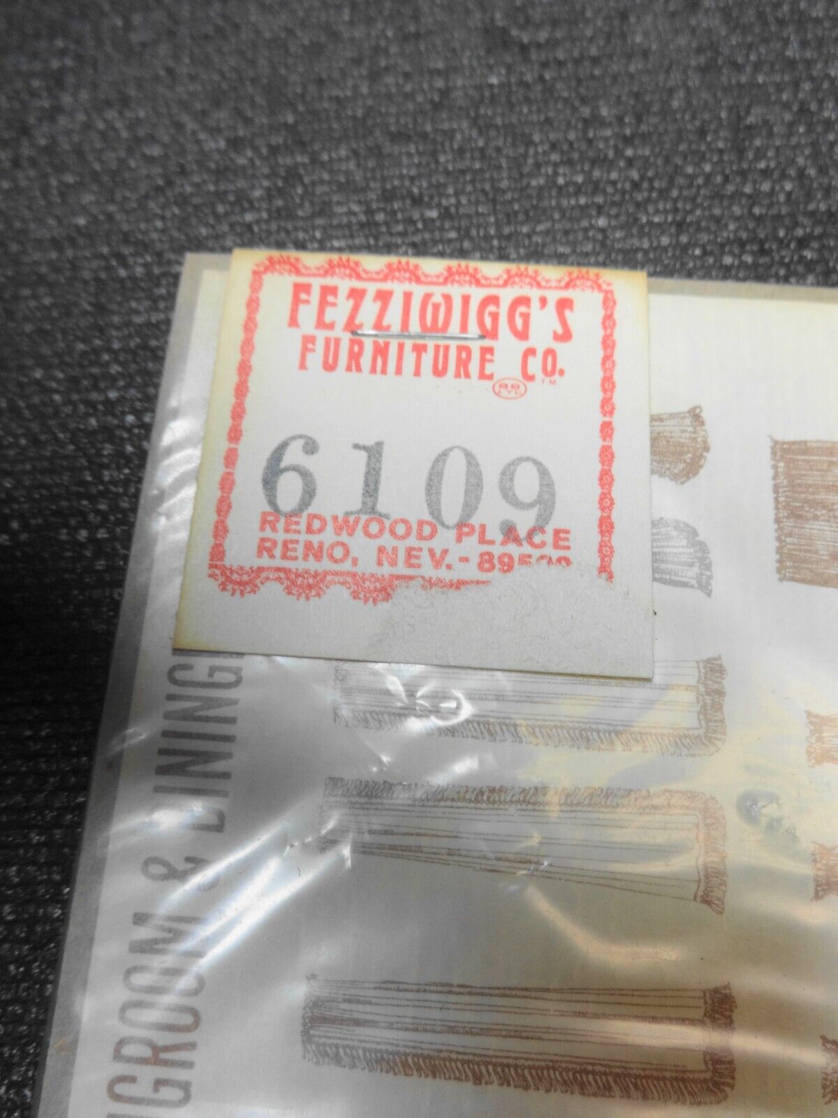 Vintage Fezziwigg's Furniture Co HO - Living & Dining Room Curtains - 6109 NOS