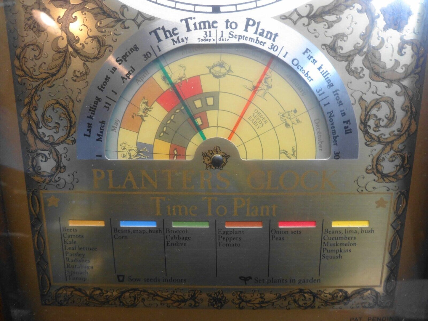 Vintage Mechtronics Fairfield Planters Clock Moon Time To Plant Model 6 Working