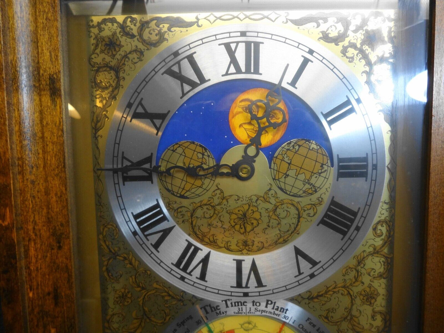 Vintage Mechtronics Fairfield Planters Clock Moon Time To Plant Model 6 Working