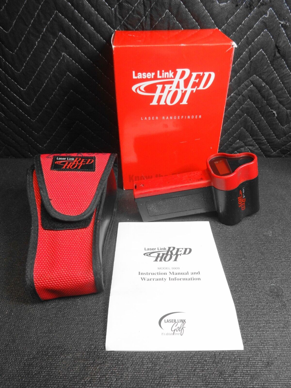 Laser Link Red Hot Range Finder w/ Case, Box & Manual