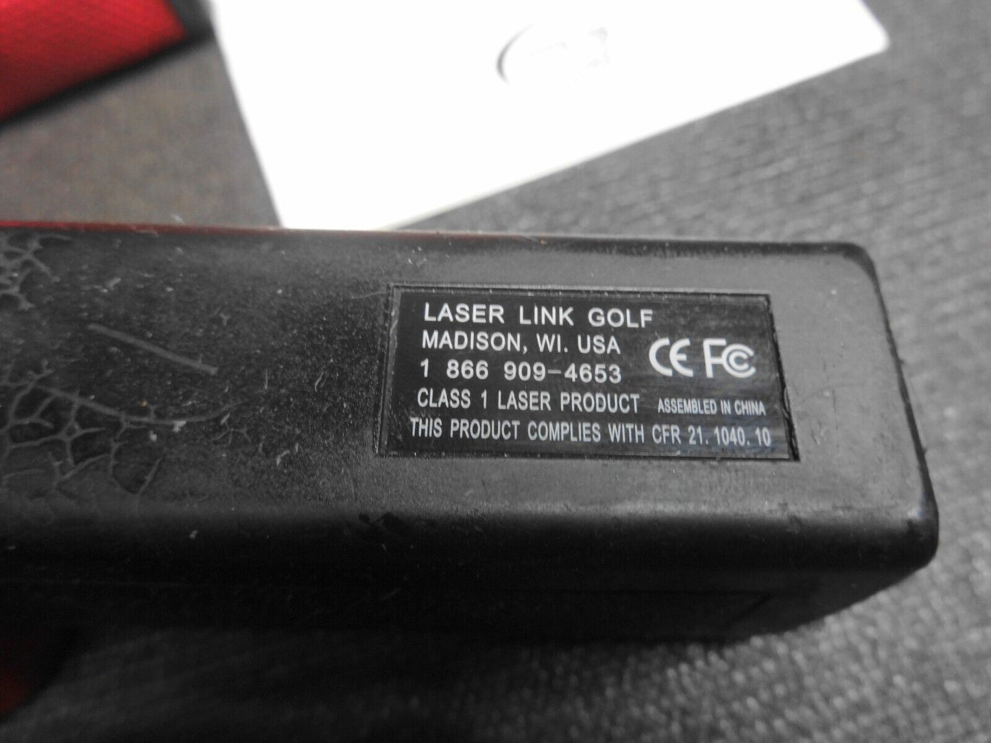 Laser Link Red Hot Range Finder w/ Case, Box & Manual