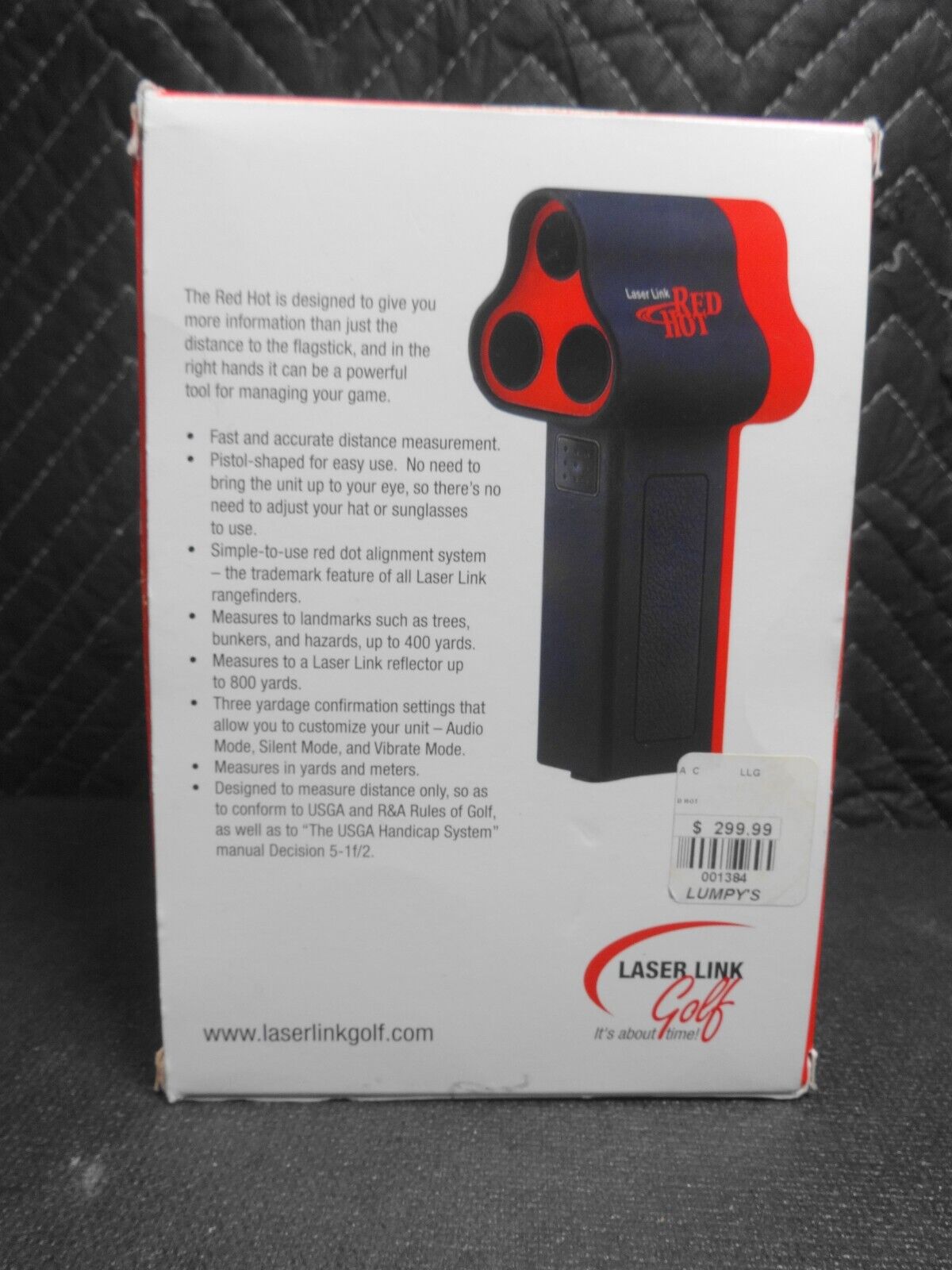 Laser Link Red Hot Range Finder w/ Case, Box & Manual