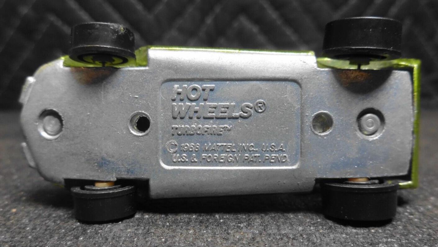 Vintage 1968 Hot Wheels Redline Turbofire Chrome Lime