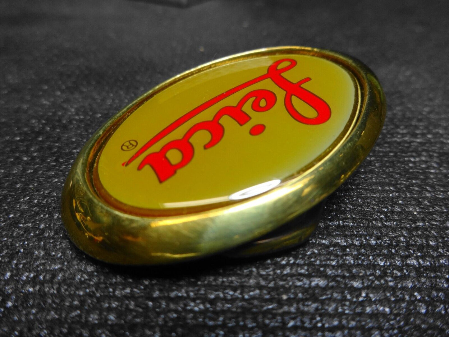 Vintage 1980's LEICA CAMERA Brass Belt Buckle for up to 1.25" Inch Belt w/ Box