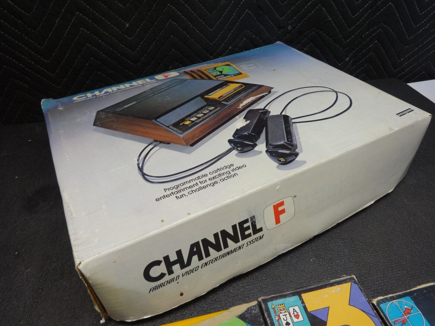 Fairchild Channel F Video Entertainment System And 8 Videocarts - Working