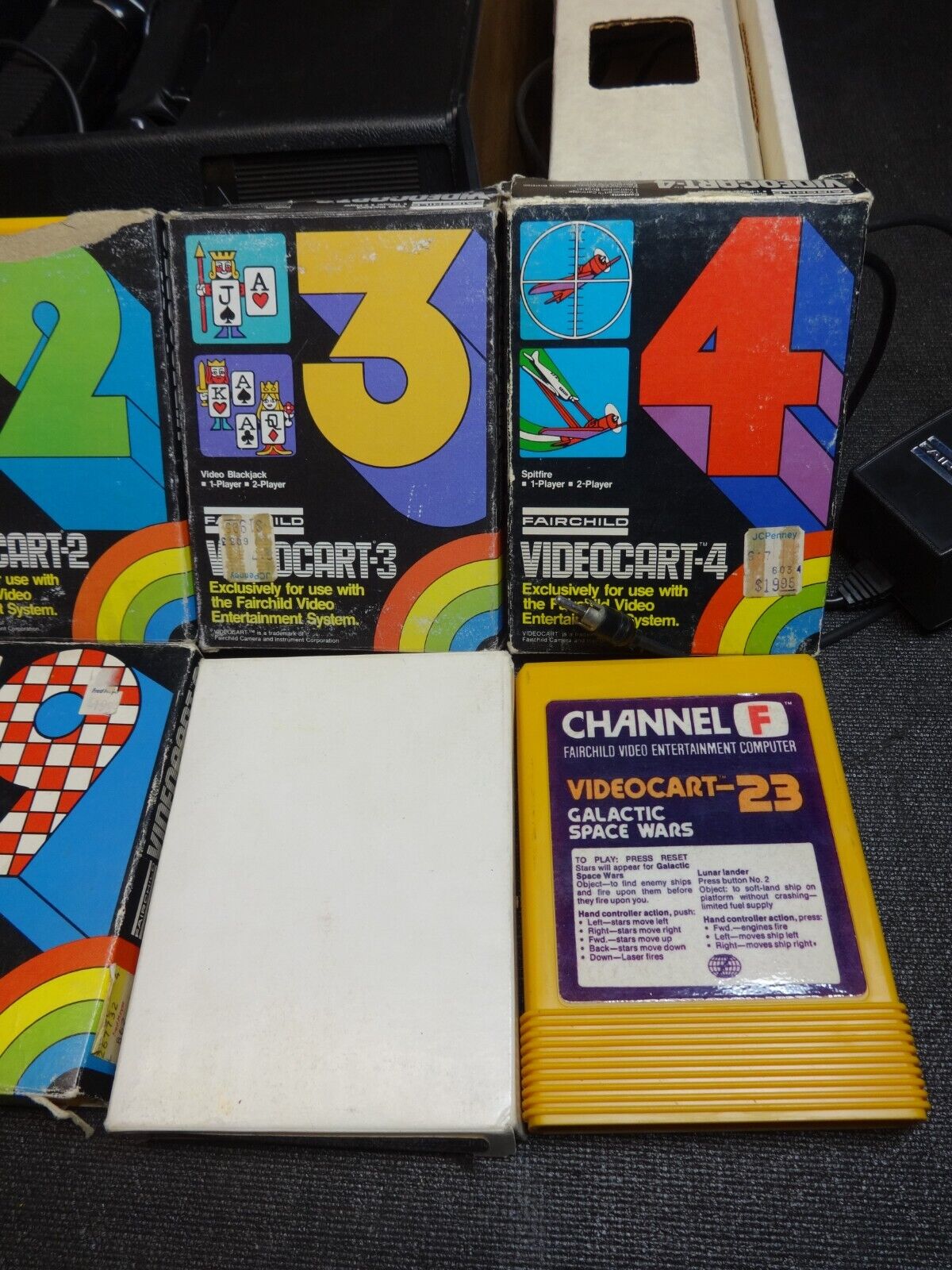 Fairchild Channel F Video Entertainment System And 8 Videocarts - Working