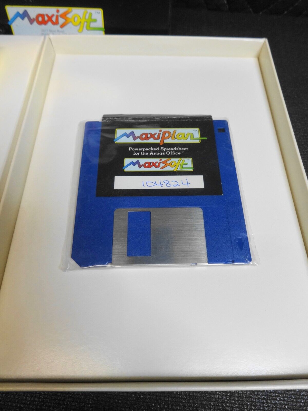 Amiga Maxiplan Program Vintage Software Maxisoft Spreadsheet Analysis