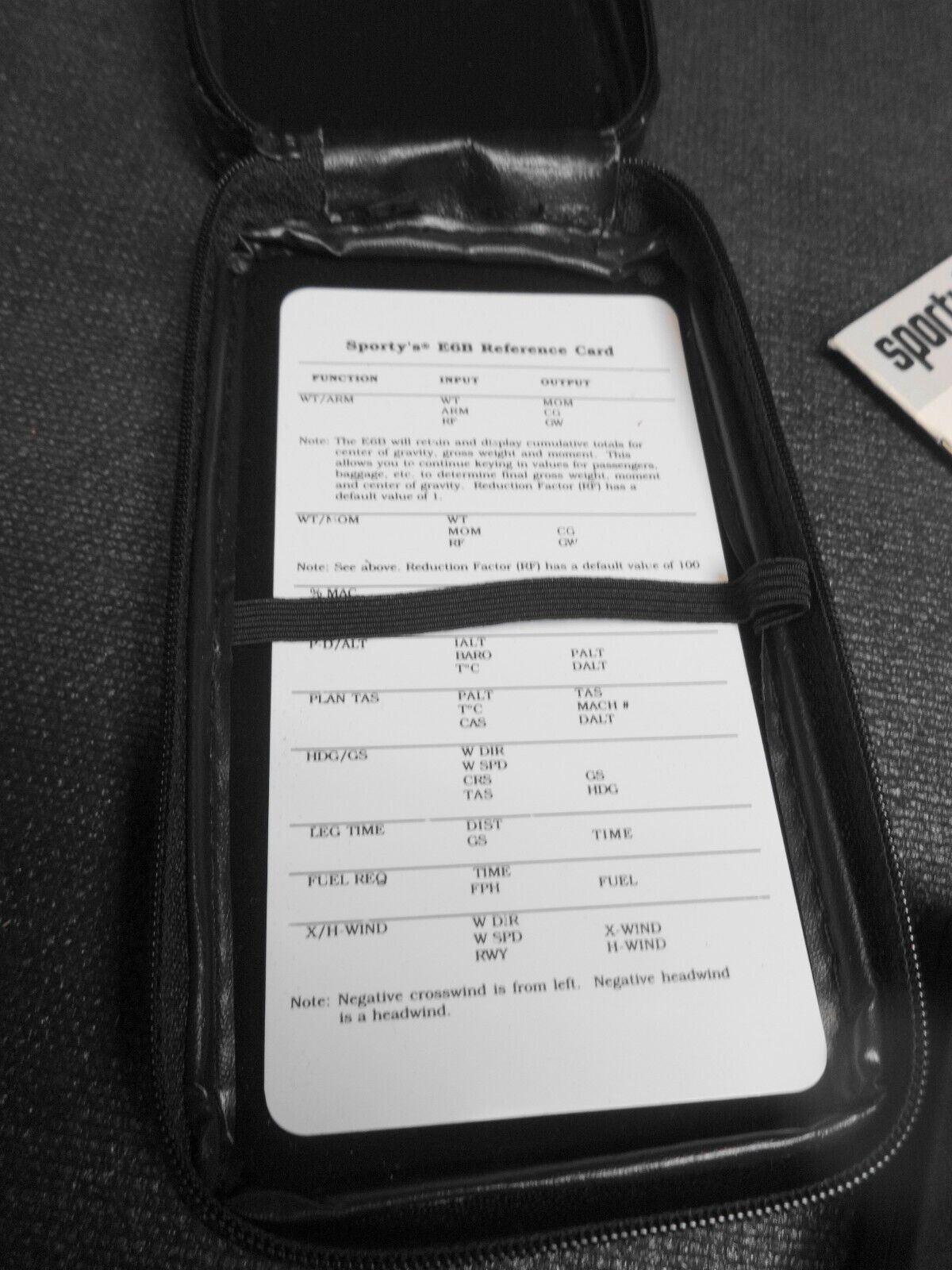 Handheld Flight Calculator Sporty's E6B With Case Manual & Guide Sporty