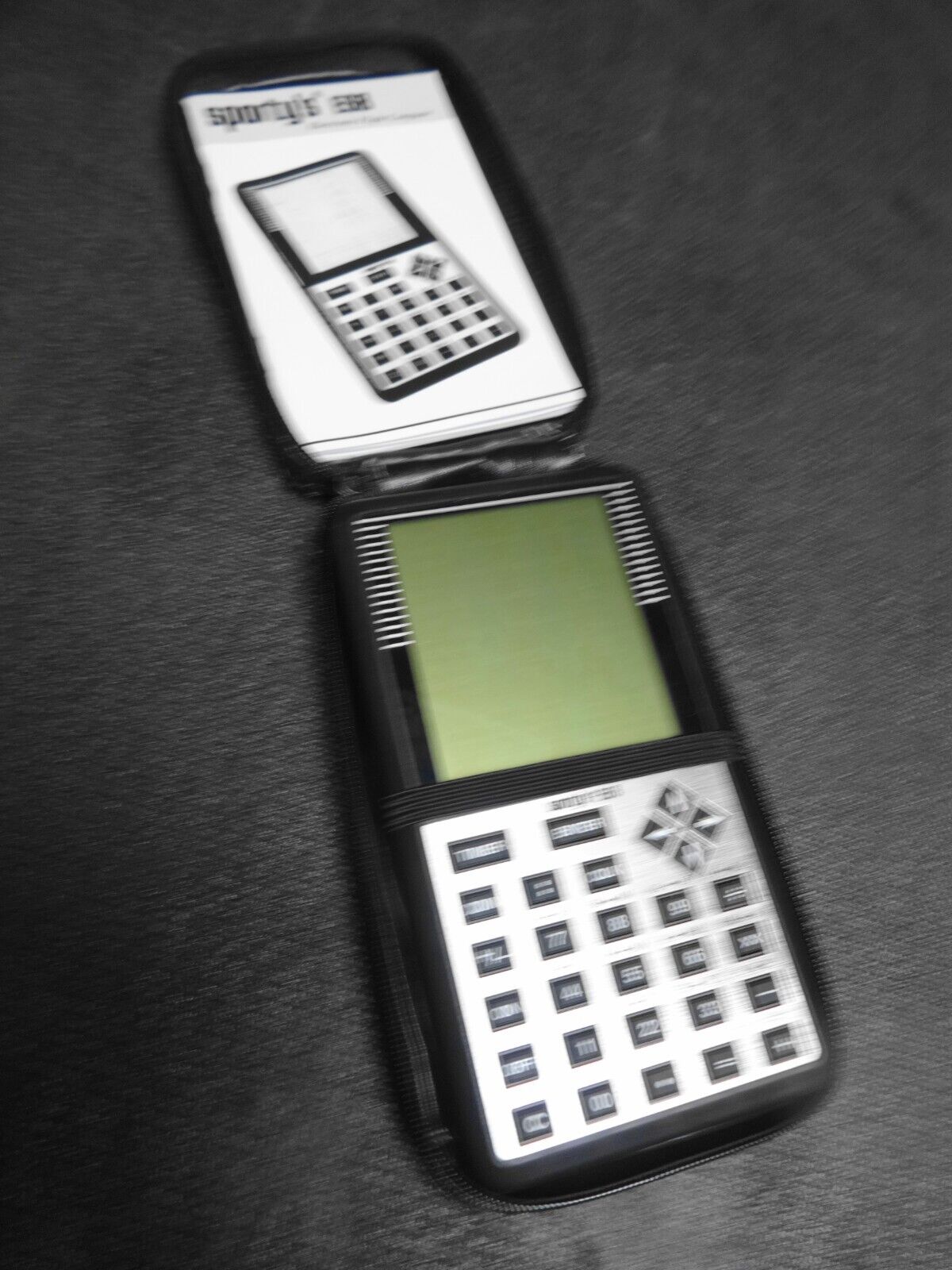 Handheld Flight Calculator Sporty's E6B With Case Manual & Guide Sporty