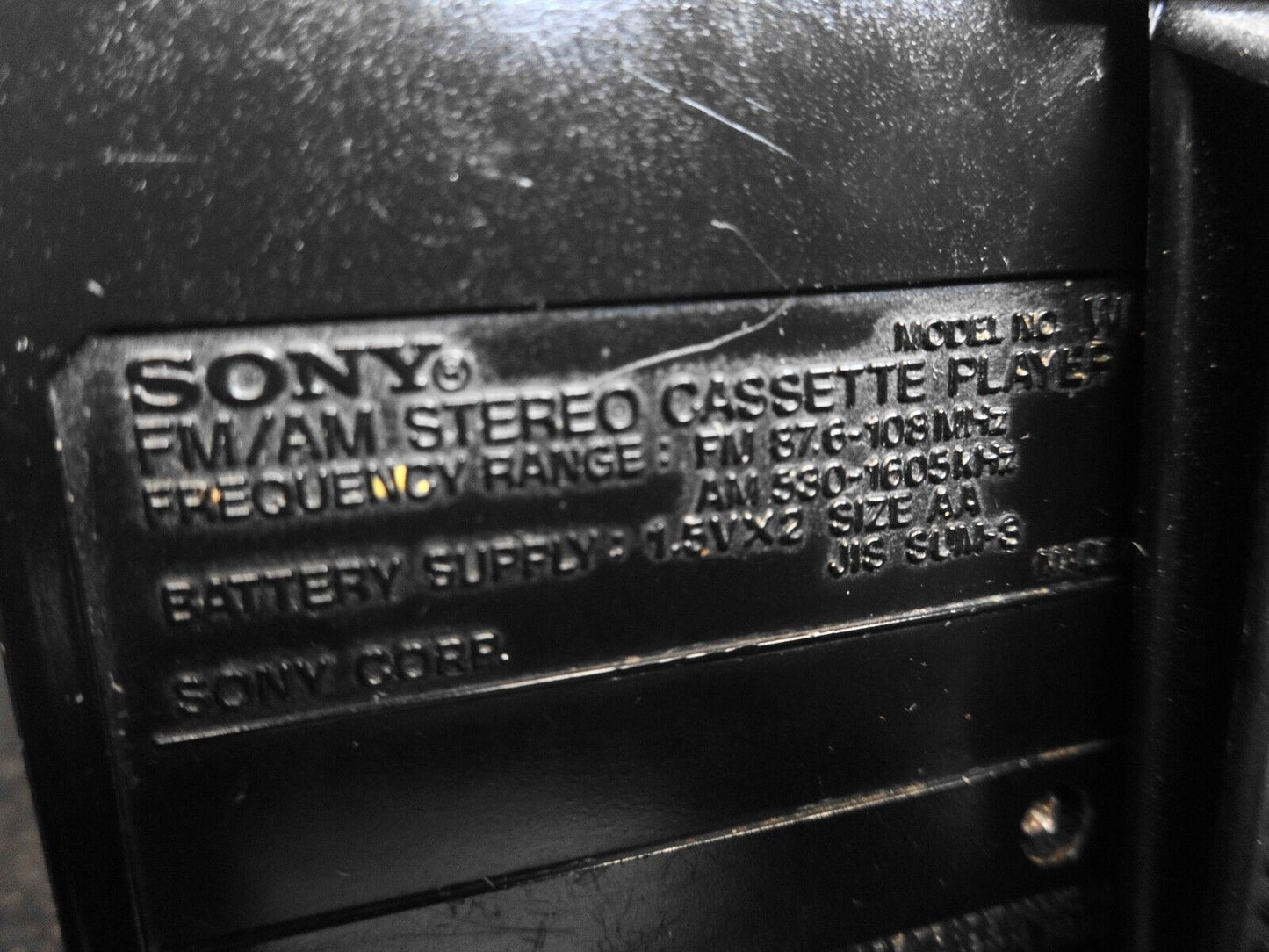 Vintage Sony Walkman WM-F77 AM/FM Stereo Tape Player ** AS IS, For Parts/Repair