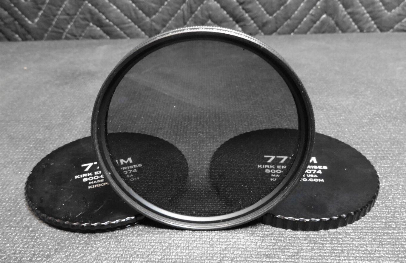 Heliopan ES 77mm 2.5X Circular Polarizing Filter w/ Kirk Enterprise Caps