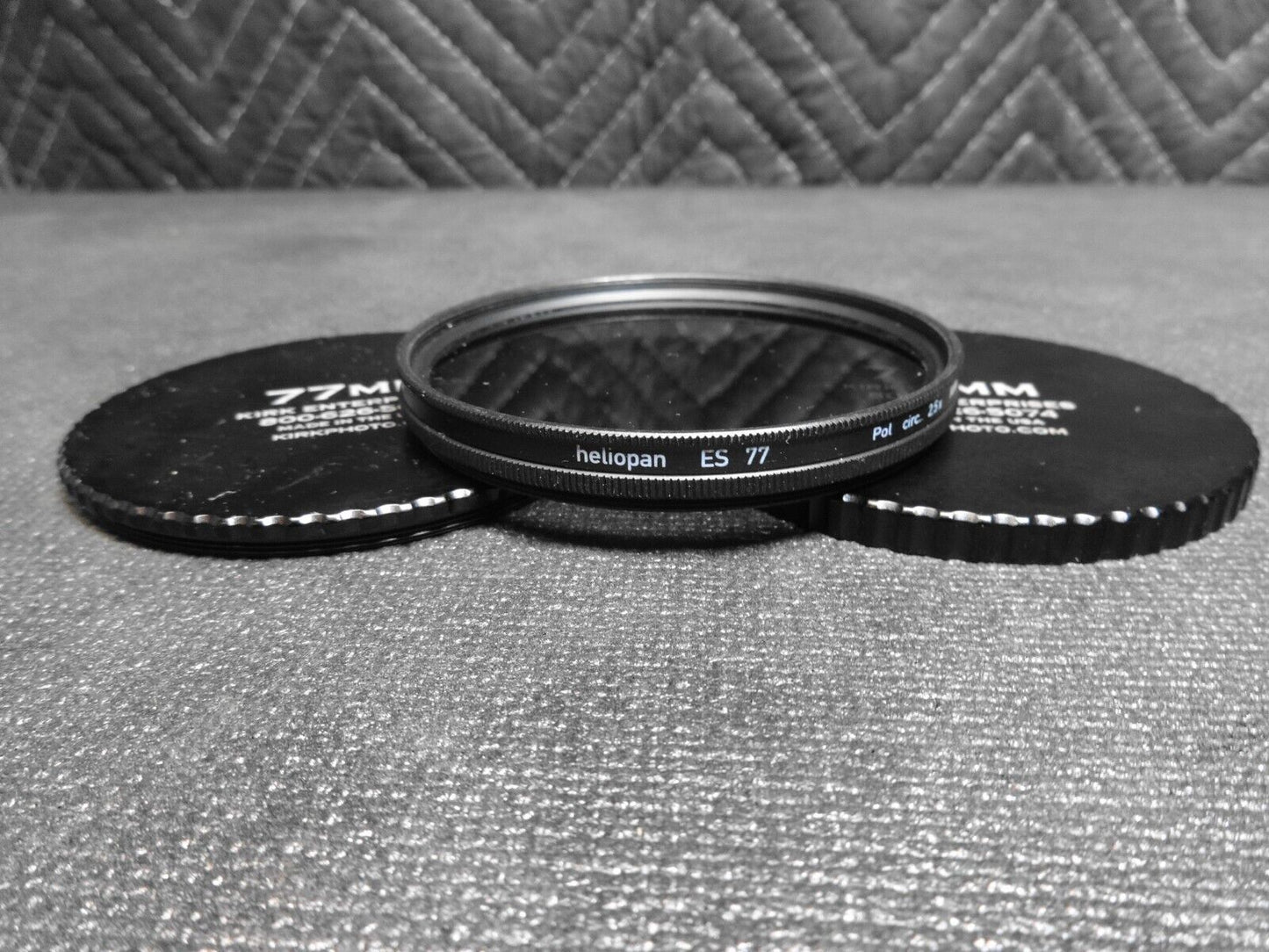 Heliopan ES 77mm 2.5X Circular Polarizing Filter w/ Kirk Enterprise Caps
