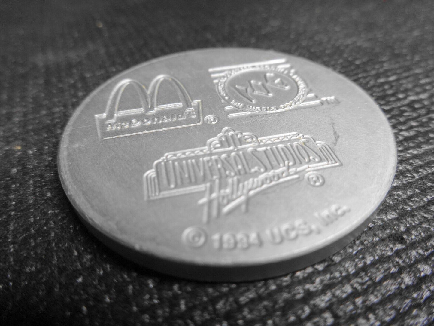 Metal POG Slammer Back to the Future 1994 McDonalds WPF Universal Studios
