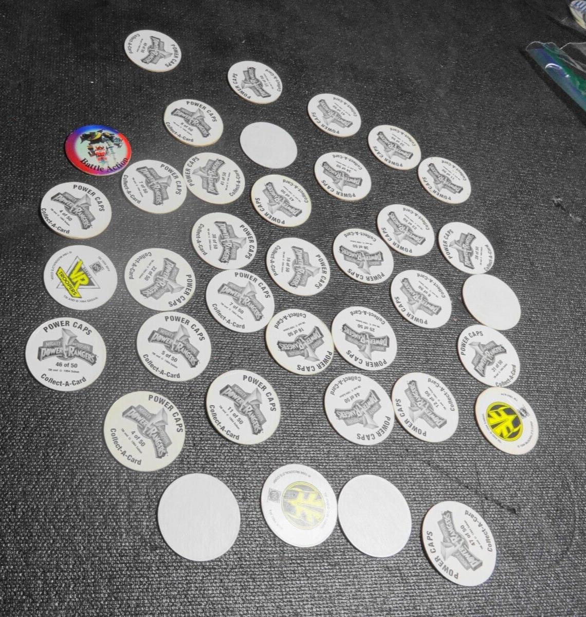 Mighty Morphin Power Rangers Pogs - 37 Pieces