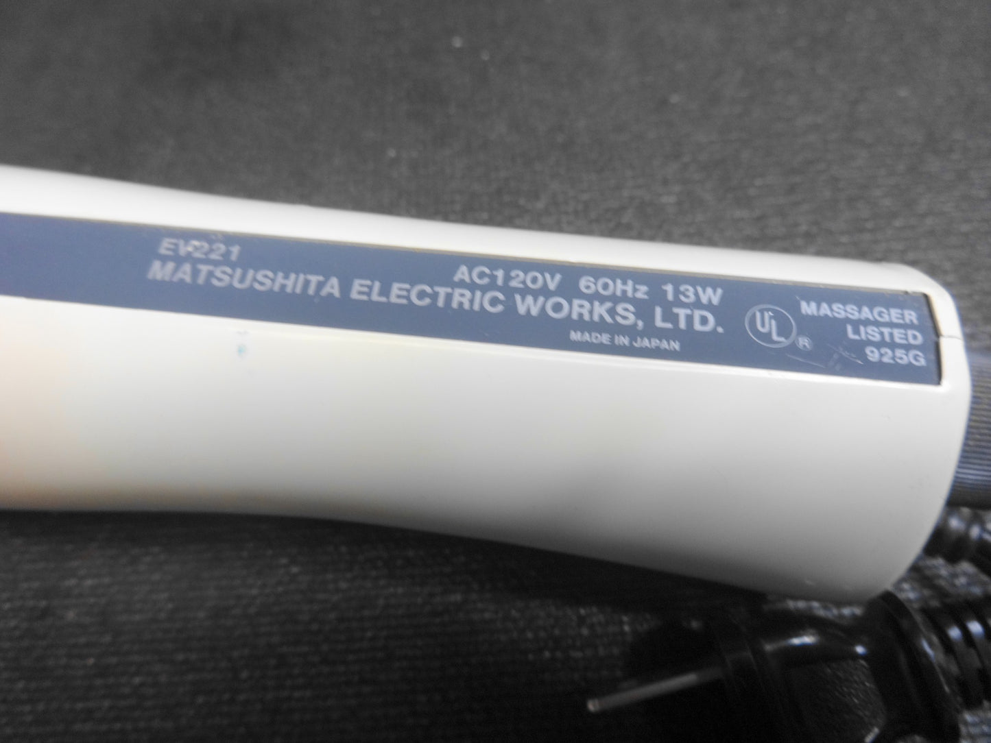 Vintage PANASONIC The Panabrator IV Body Massager Massage Wand - Model EV 221