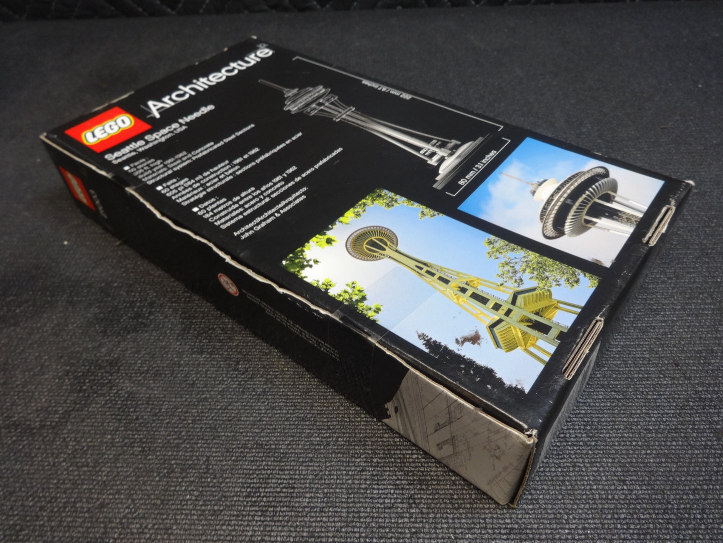 Lego Architecture Space Needle Set #21003 Retired Factory Sealed Some Wear Box