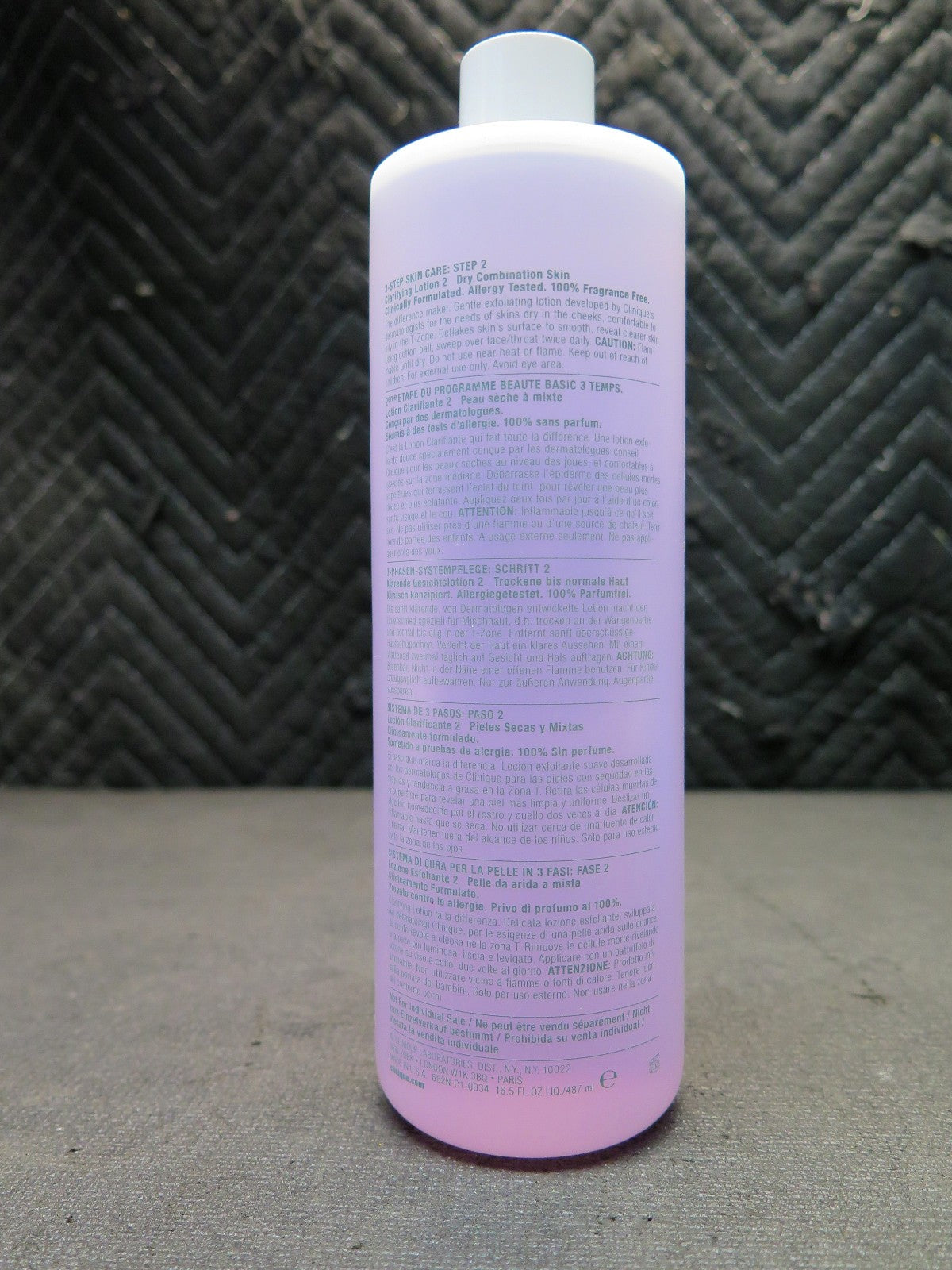 New Jumbo Clinique Clarifying Lotion 2 Dry Combination - 16.5 oz / 487 ml