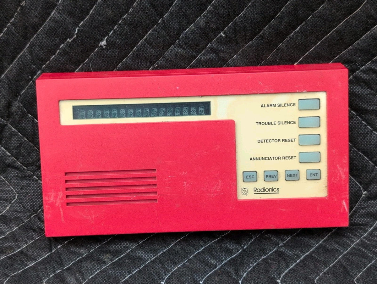 Bosch Radionics D1256 Fire Alarm Command Center Keypad Red- Used