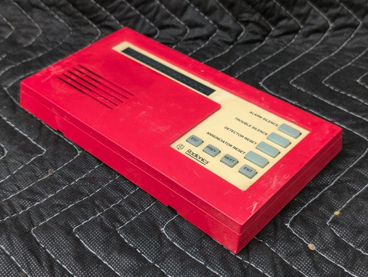 Bosch Radionics D1256 Fire Alarm Command Center Keypad Red- Used