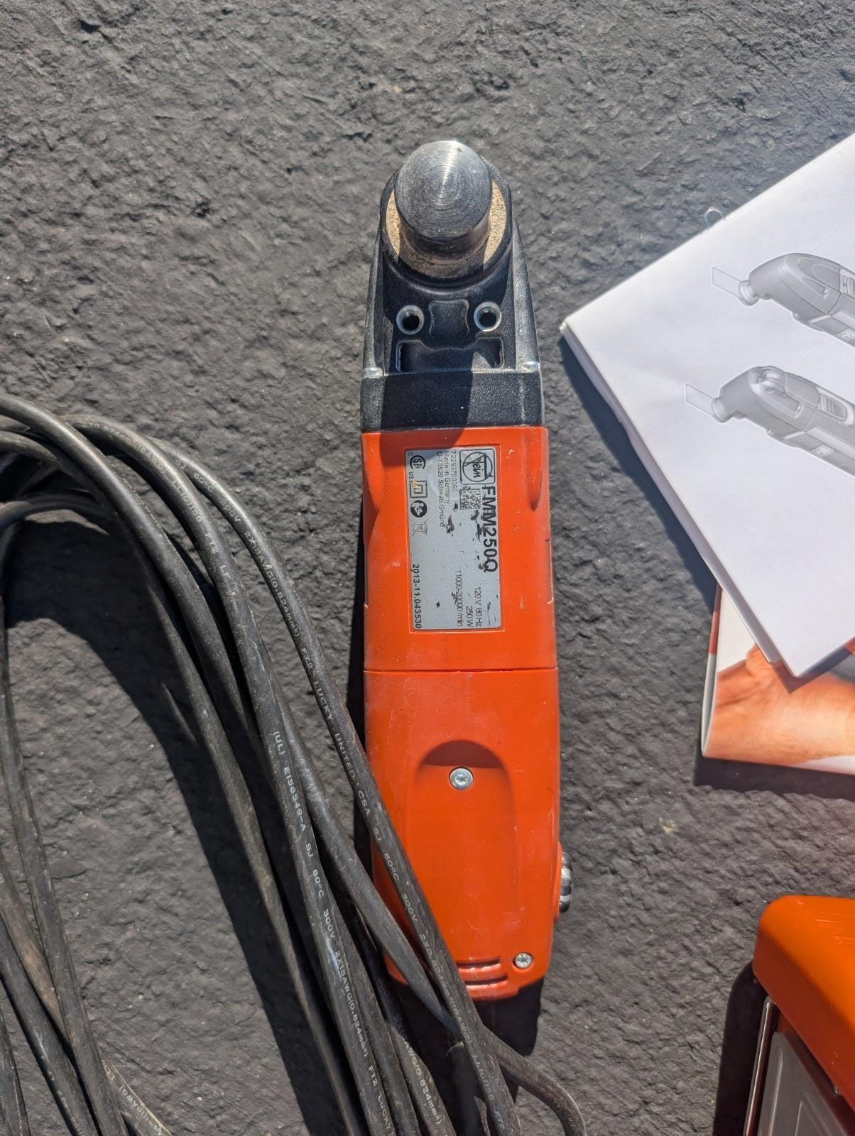 FEIN FMM250Q MULTI-MASTER OSCILLATING DETAIL SANDER TOOL