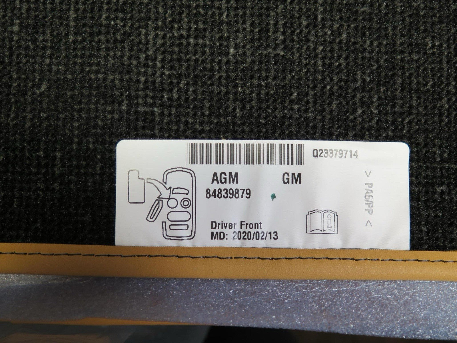 Genuine GM First-Row Carpeted Floor Mats 84839879 - Chevrolet Corvette 2020-2023