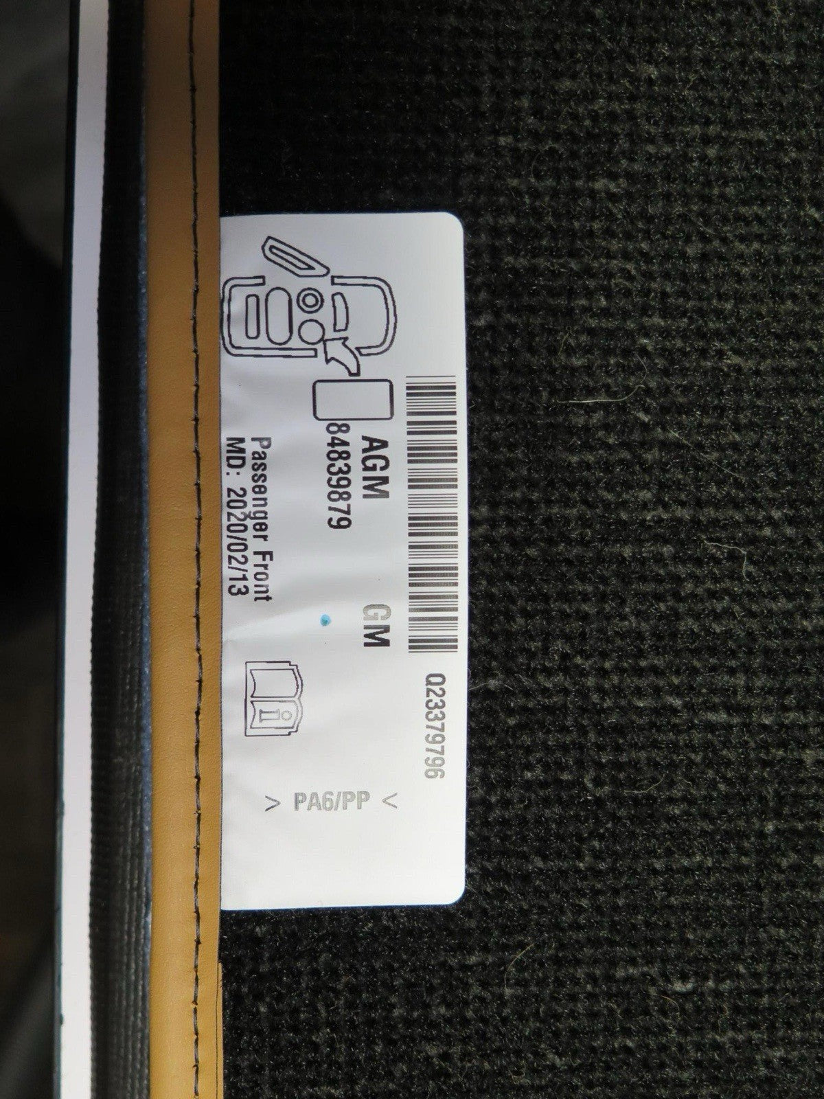Genuine GM First-Row Carpeted Floor Mats 84839879 - Chevrolet Corvette 2020-2023